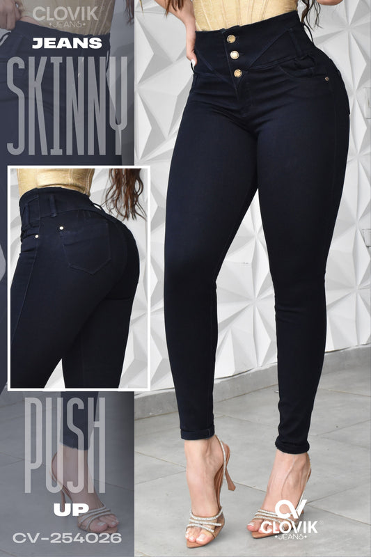 JEANS SKINNY (CLASIC) LEVANTA COLA REF. CV-254026