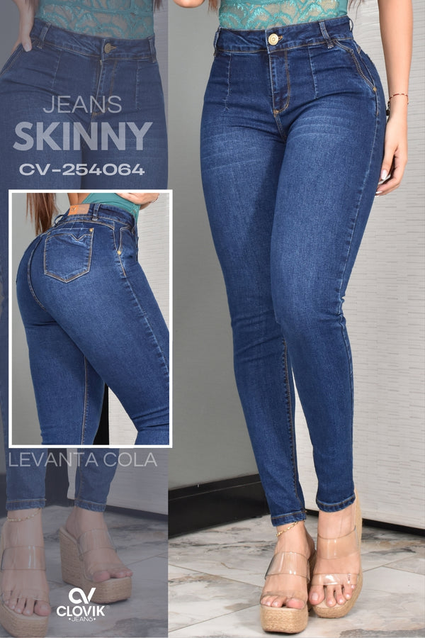 JEANS SKINNY PUSH UP REF. CV-254064