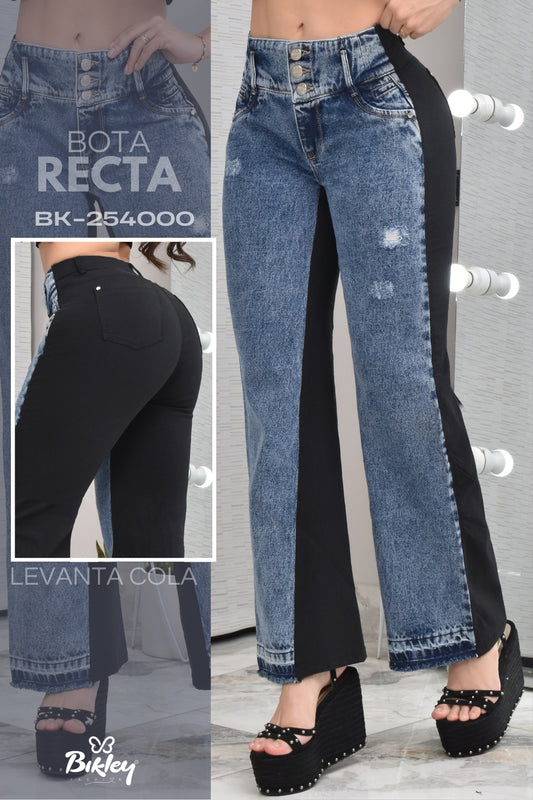 PANTALON BOTA RECTA BICOLOR REF. BK-254000