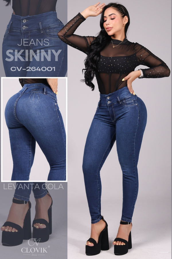 JEANS SKINNY PUSH UP REF. CV264001