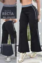 PANTALON SPORT BOTA RECTA CARGO REF. BK-254001