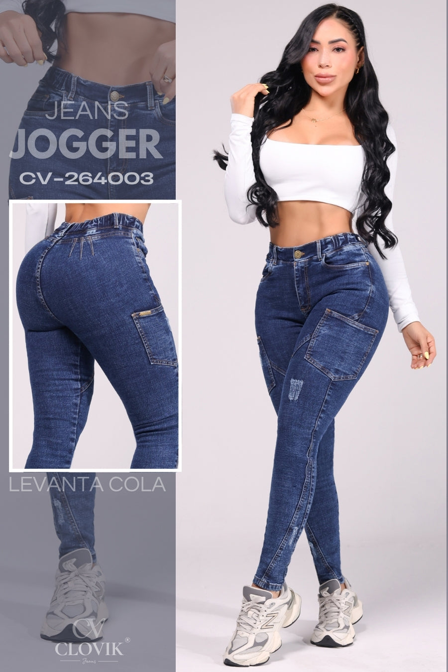 JEANS JOGGER ESTILO CARGO REF. CV264003