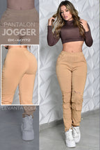 PANTALON JOGGER CARGO MANTECADO REF. BK-40172