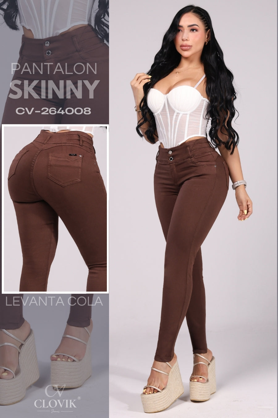 PANTALON SKINNY PUSH UP REF. CV264008