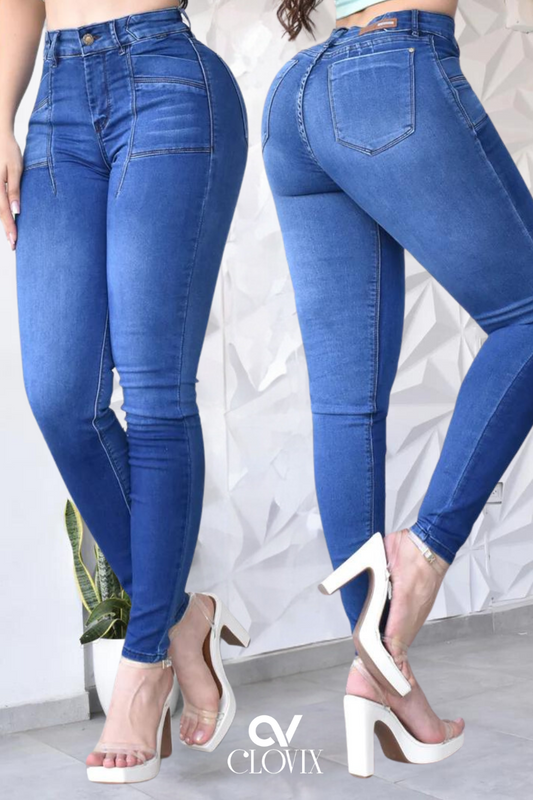 JEANS SKINNY PUSH UP REF. CV-40930