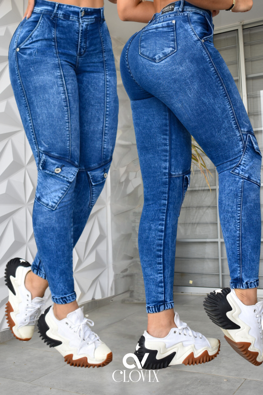 JEANS SKINNY PUSH UP REF. CV-40843