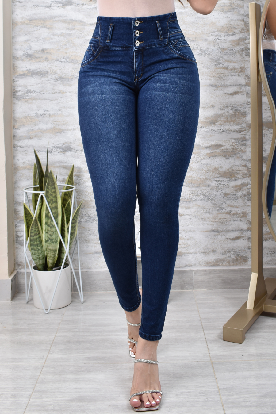 JEANS SKINNY PUSH UP REF. CV-400033