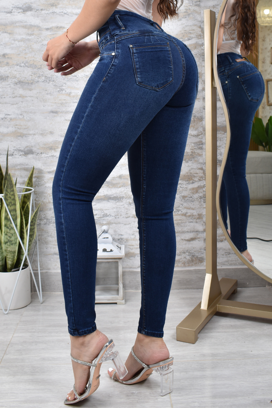 JEANS SKINNY PUSH UP REF. CV-400033