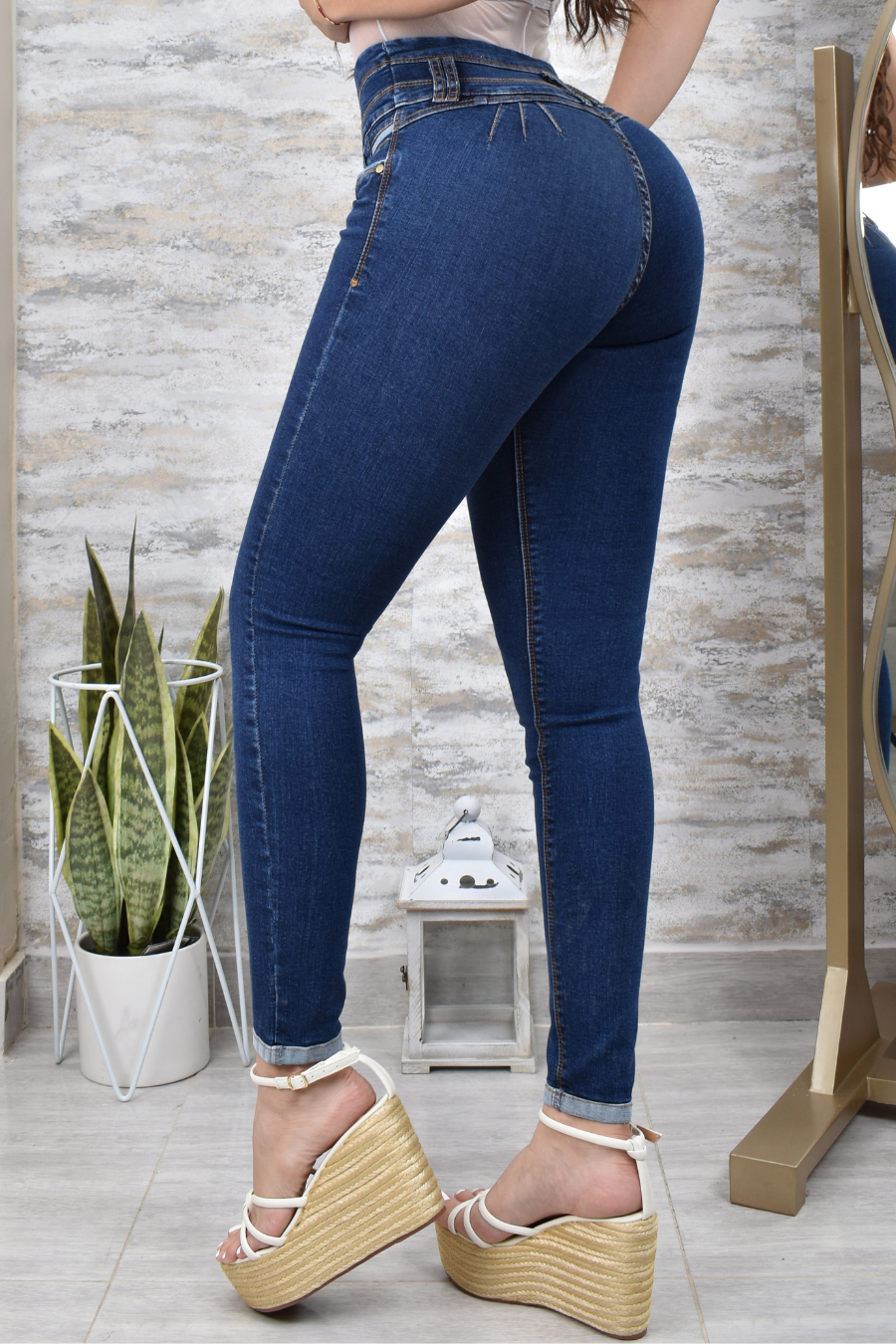 JEANS SKINNY PUSH UP REF. CV-40966