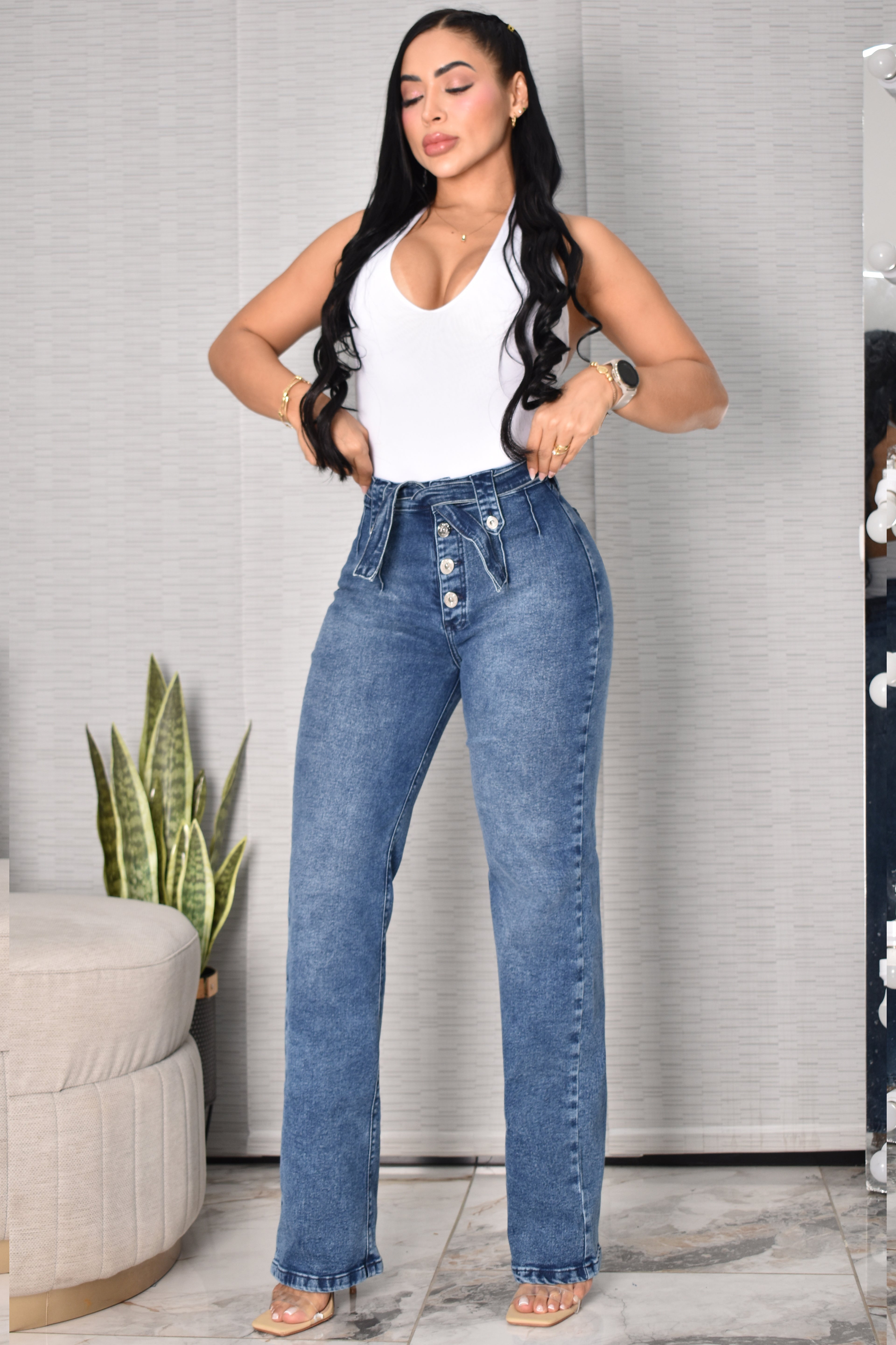 JEANS BOTA RECTA HORMA PERFECTA REF. CV264026