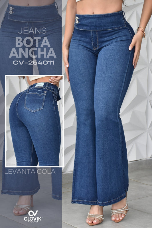 JEANS BOTA ANCHA HORMA PERFECTA REF. CV-254011